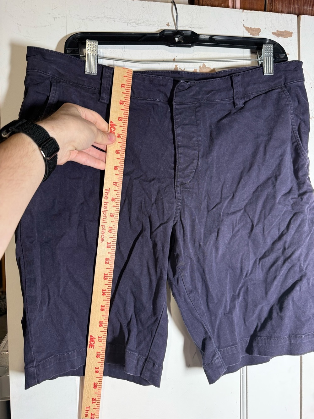 Sanctuary x Anthropologie Chino Shorts Purple Size 31 Preppy Summer Nautical - Picture 6 of 8